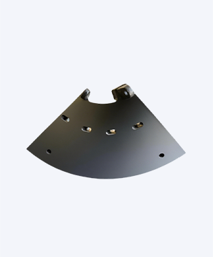 Vertical grinding liner plate